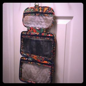 Vera Bradley medium hanging cosmetic bag.